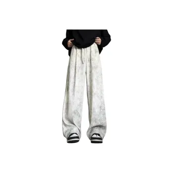 Lulifama Casual Pants Unisex Ecru