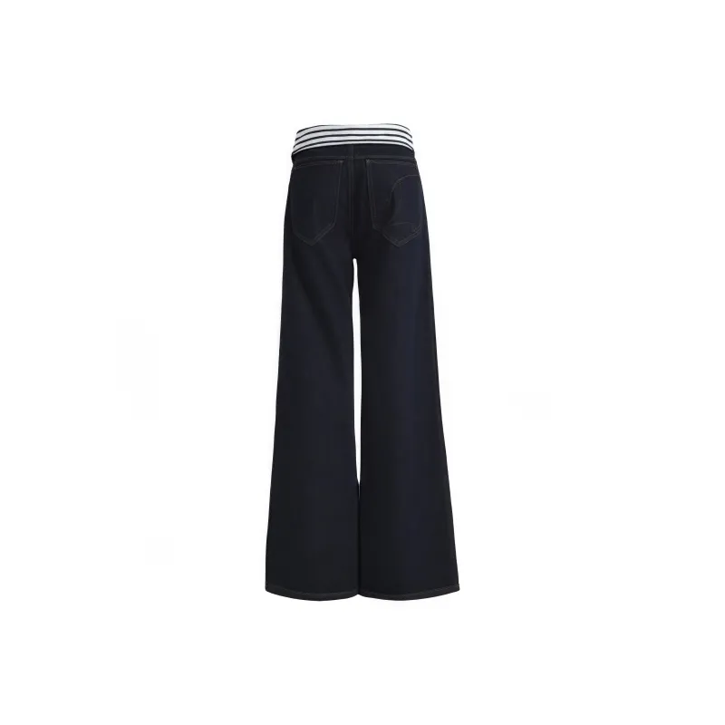 YINLEI Jeans Women's Dark Blue-1