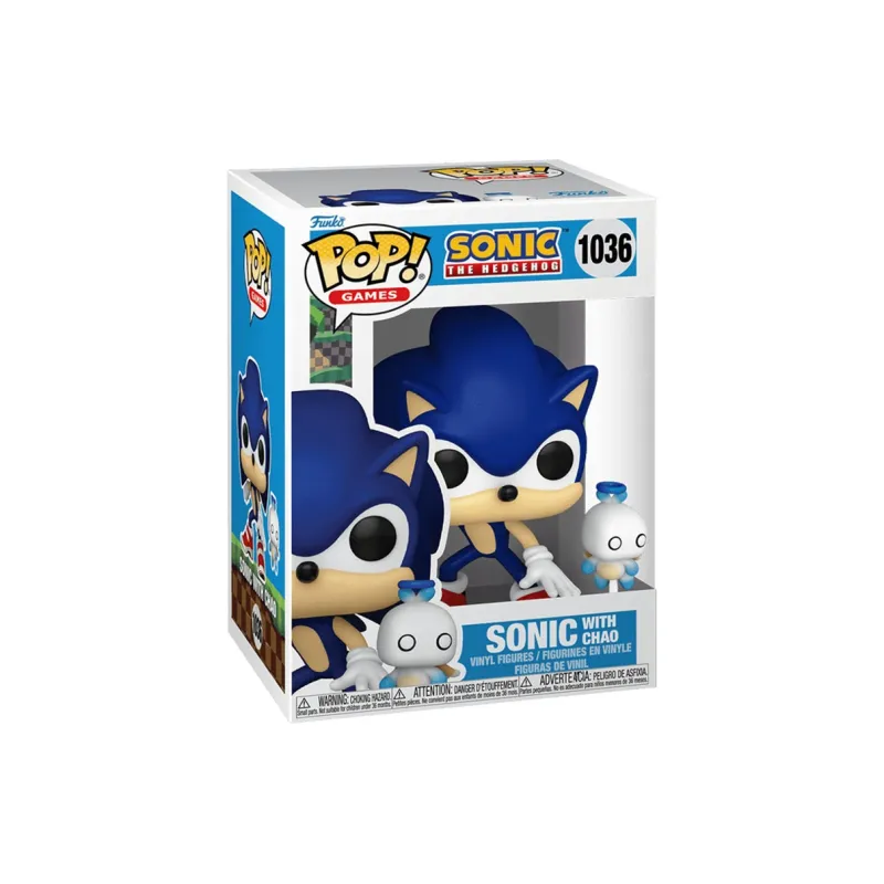 Funko Pop! Games Sonic The Hedgehog Sonic With Emerald Figure #284-1