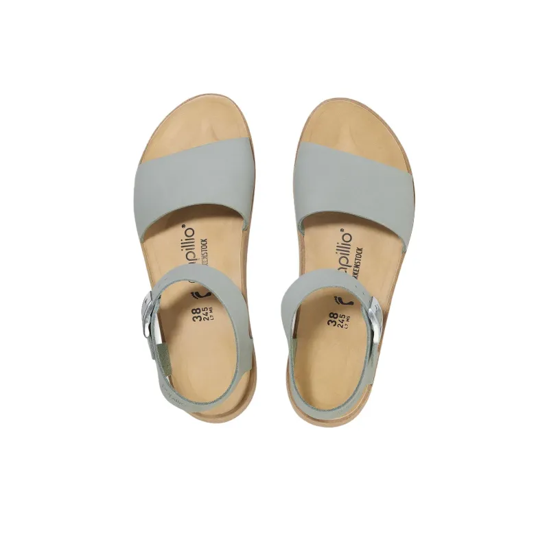 Birkenstock Glenda One Strap Sandals 1.5cm Women's Sage Green-3