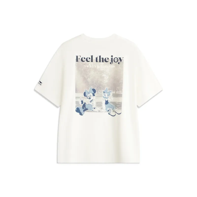 LiNing x DISHINIMIQI,LIANMINGKUAN Sports Life Collection T Shirt Unisex Ivory-1