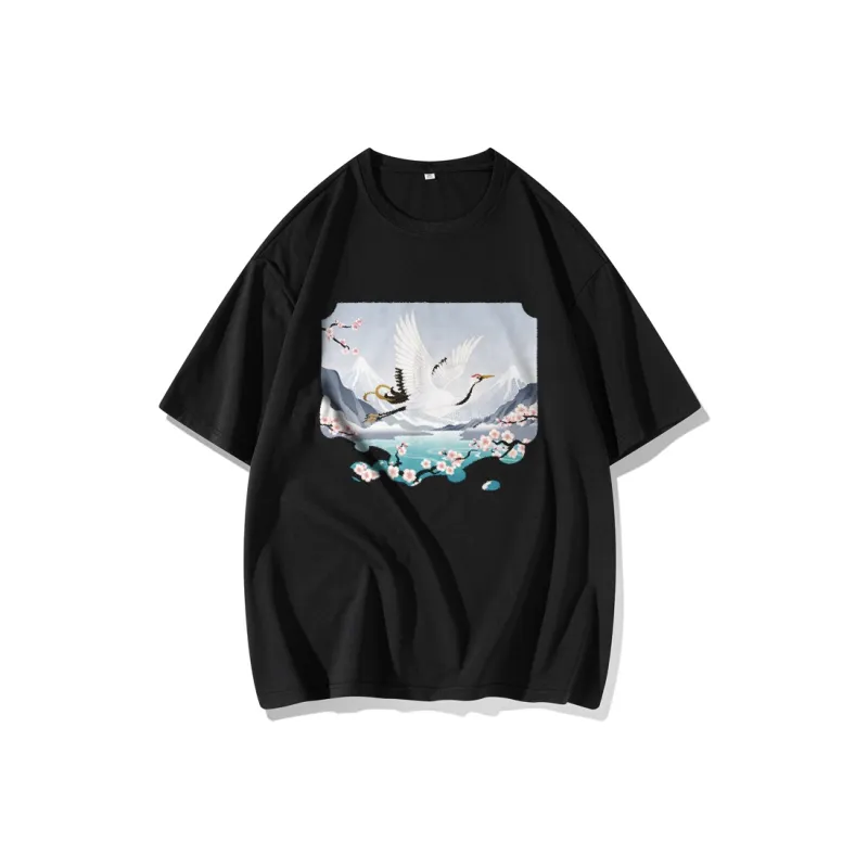 FAIRWHALE Drop Shoulder Sleeve T Shirt Women's-2