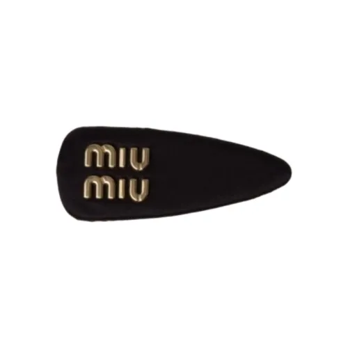 MIU MIU Metal Hair Clips Women's Black
