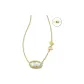 Green Rose Necklace, Wearable on Both Sides