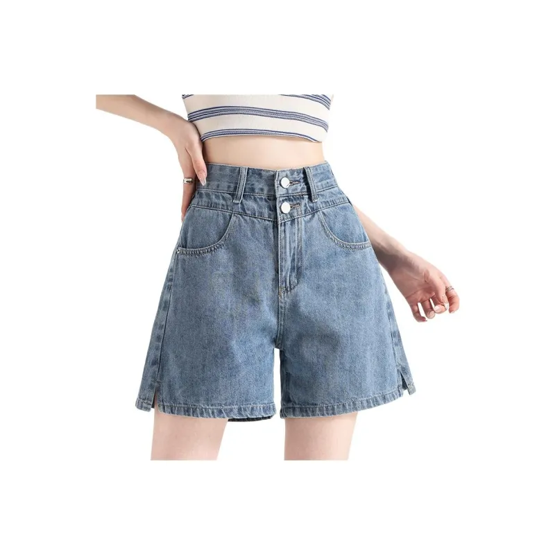 FAWENXIANGZI Denim Shorts Women's-0