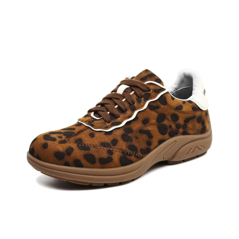Mo Xu Low Top Casual Shoes Unisex Leopard Print-1