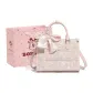 Pink+Shopping Bag+Silk Scarf