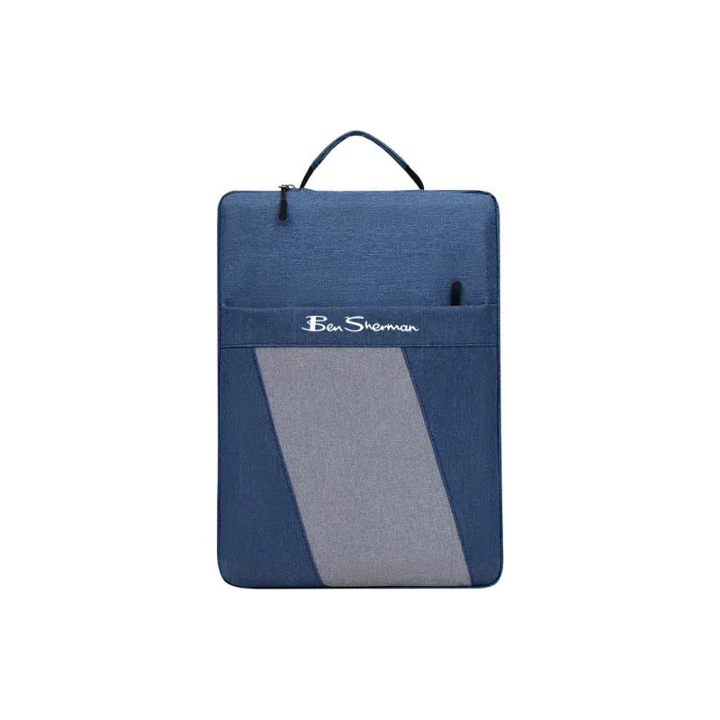 BEN SHERMAN Oxford Handbag Unisex Black/Gray/Blue-2
