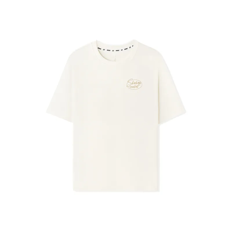 Skechers Sports Alliance Series Regular T Shirt Women's Marshmallow White 0074-0