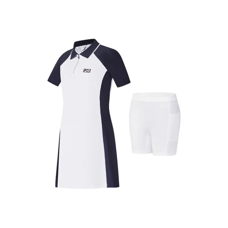 FILA Athletics Tennis Short Sleeved Dress Women's RD Royal Blue NV-1