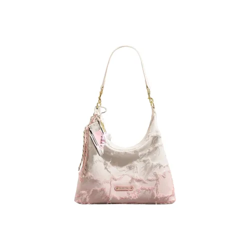PAYOT Canvas Bag, Crossbody Bag, Shoulder Bag Women's Gradient Pink