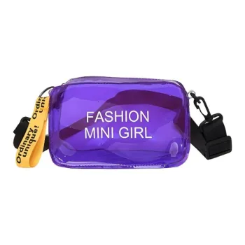 Love Of Wormwood Candy Jelly Transparent Crossbody One Shoulder Makeup Bag Storage Bags Fresh Sweet Style
