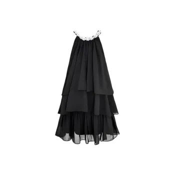 Mu Xiao Xin Slip Dresses Women's Black