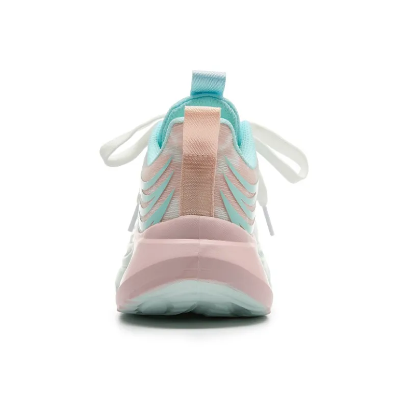 WARRIOR Running Shoes Women's Low Top White/Green/Pink-3
