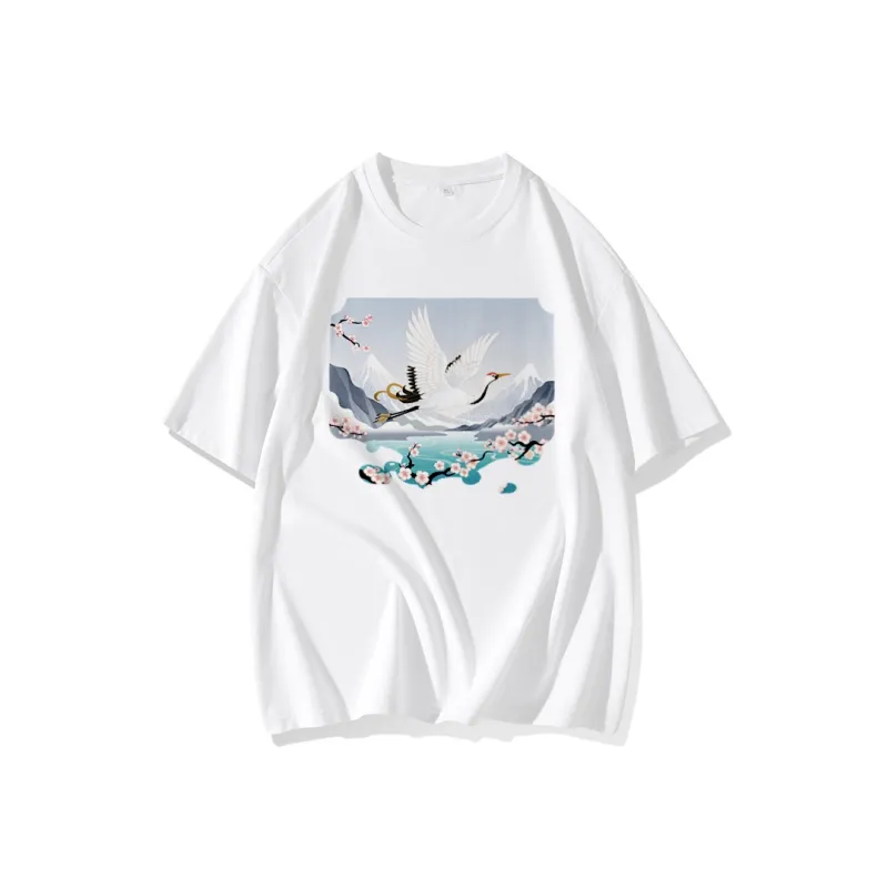 FAIRWHALE Drop Shoulder Sleeve T Shirt Women's-0