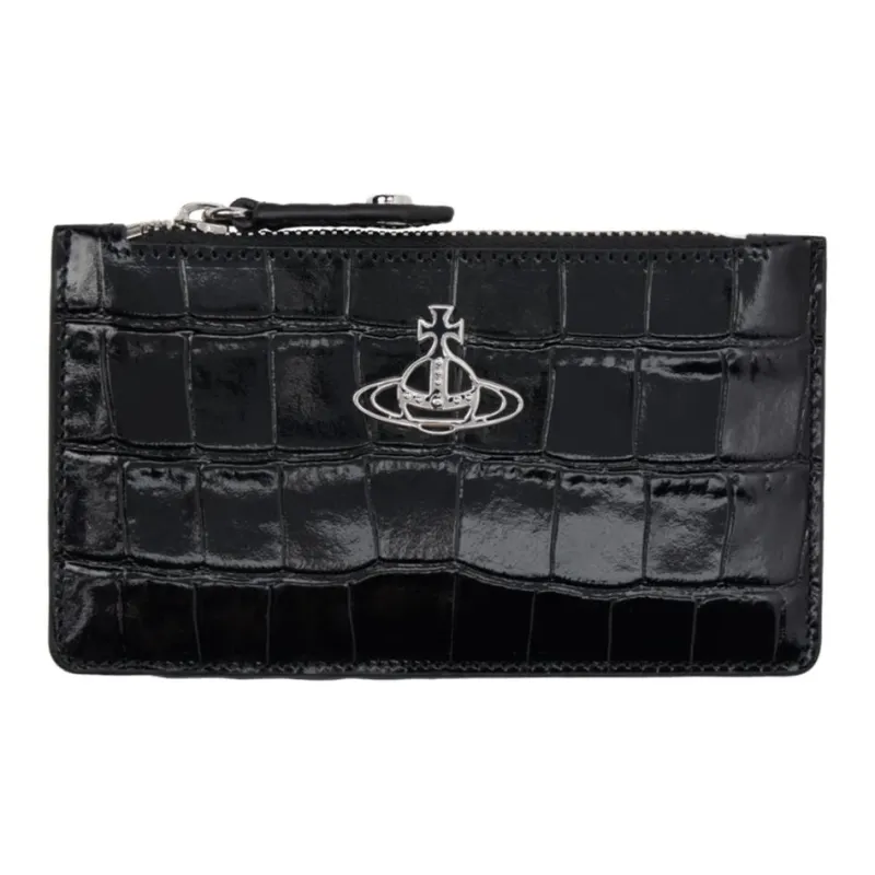 Vivienne Westwood Patent Leather Wallet Men's Black-0