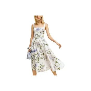 REFORMATION Janu Linen Dress Sleeveless Dress Women's