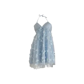 IQC Slip Dresses Women's Blue
