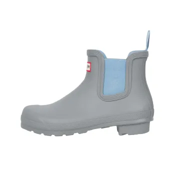HUNTER Original Short Chelsea Boots Women's Gray