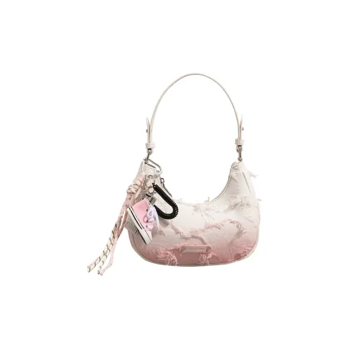 PAYOT Canvas Bag One Shoulder Portable Crossbody Regular Women's Gradient Pink