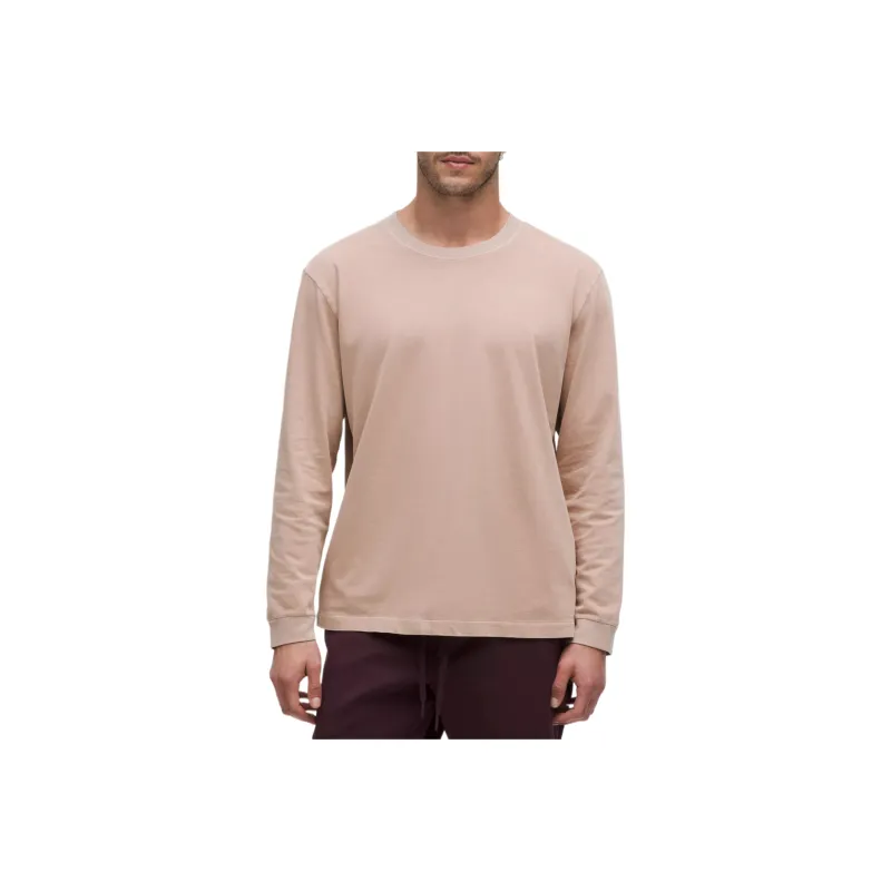 Lululemon HeavyweightLong Sleeve Cotton Jersey Shirt Wash T Shirt Men's-3