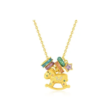 SHENGYALUO 999 Fine Silver Necklaces Women's