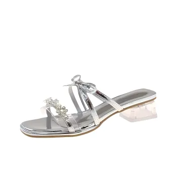 CHILI Slide Slippers Women's Silver