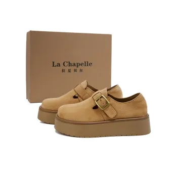 La Chapelle Birkenstock Shoes 5cm Women's Brown