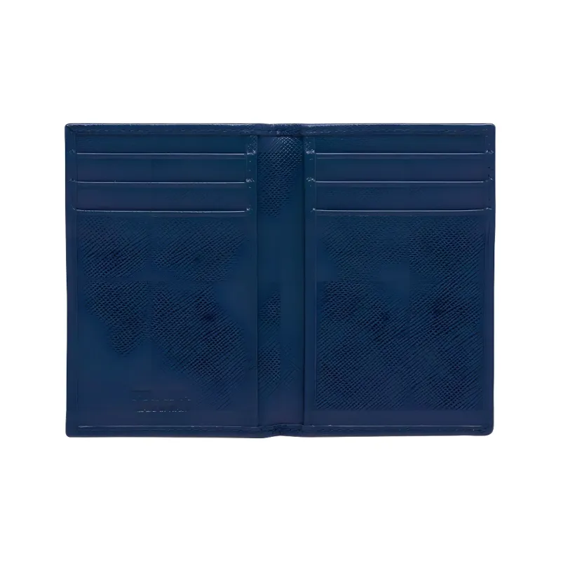 PRADA Saffiano Leather Card Holder Card Holder Men's Dark Blue-2