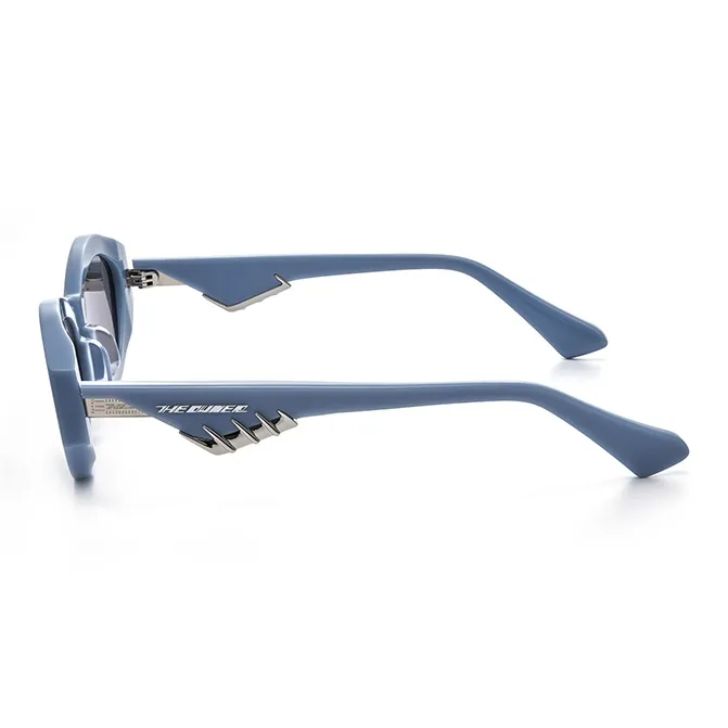 THE OWNER Plate Frame Irregular Shape Sunglasses Unisex-13