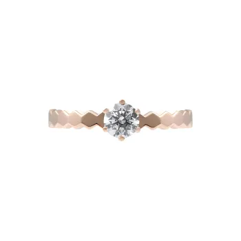 Chaumet Diamond Rings Unisex Rose Gold