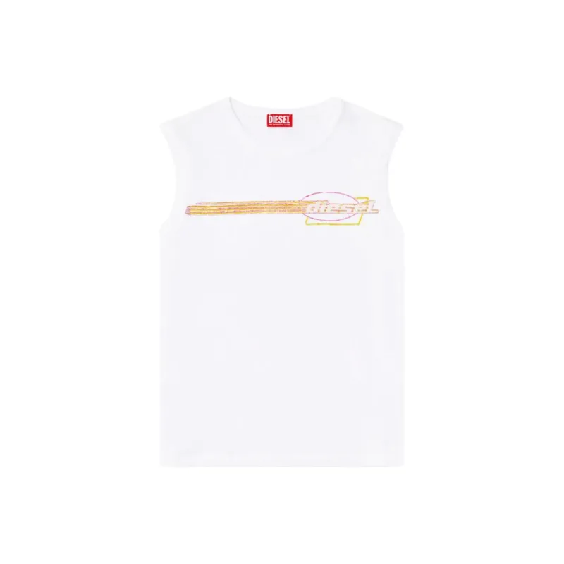 DIESEL Tank Tops Men White-0