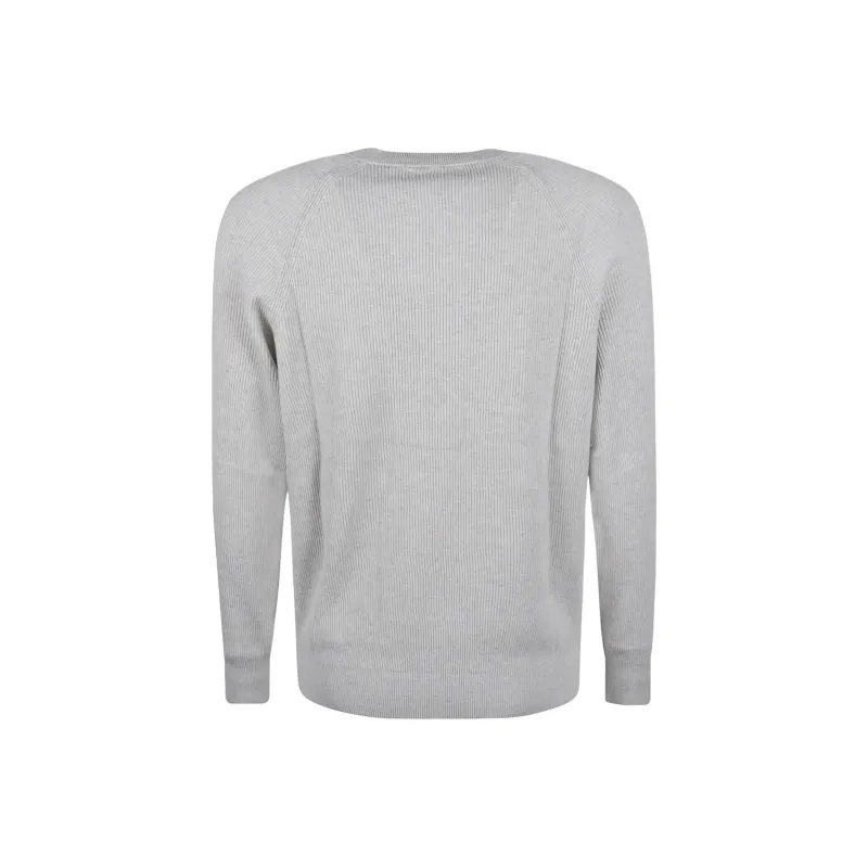 Brunello Cucinelli Ribbed Crewneck Jumper-1