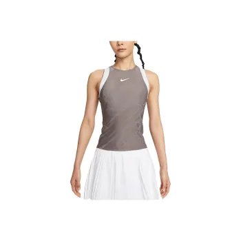 Nike SLAM DRI FIT SS25 Sport Vests Women's Cave Stone Color Soccer Gray White
