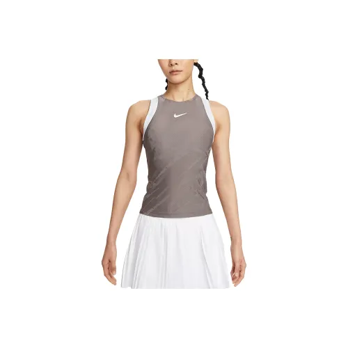Nike SLAM DRI FIT SS25 Sport Vests Women's Cave Stone Color Soccer Gray White