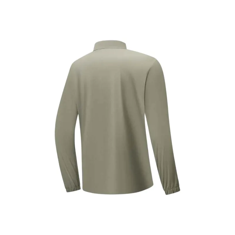 XTEP Trench Coat Men's Granary Gray Green-1