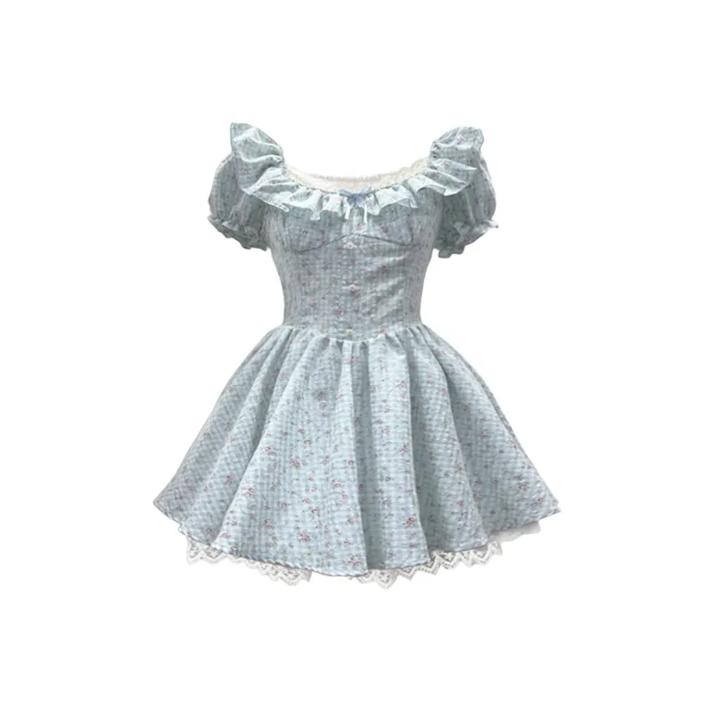 Mu Xiao Xin Short Sleeved Dress Women's-8