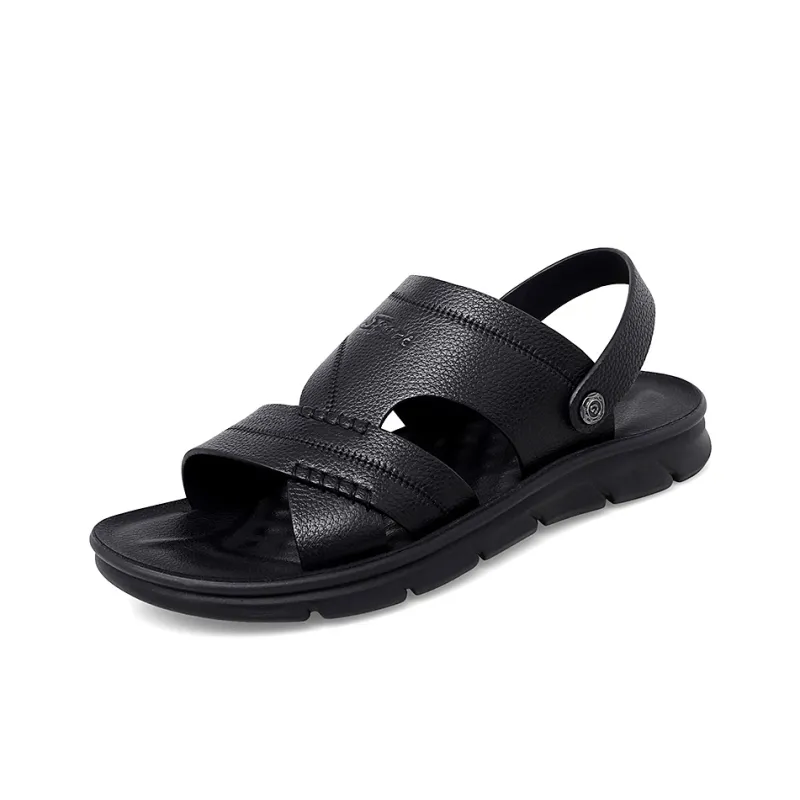 GESENLANG Beach Sandals Men Black/Brown-1