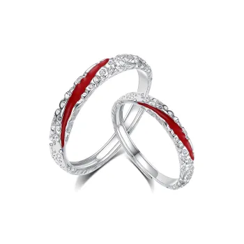Treasure Flaws S999 Fine Silver Rings Unisex Silver White