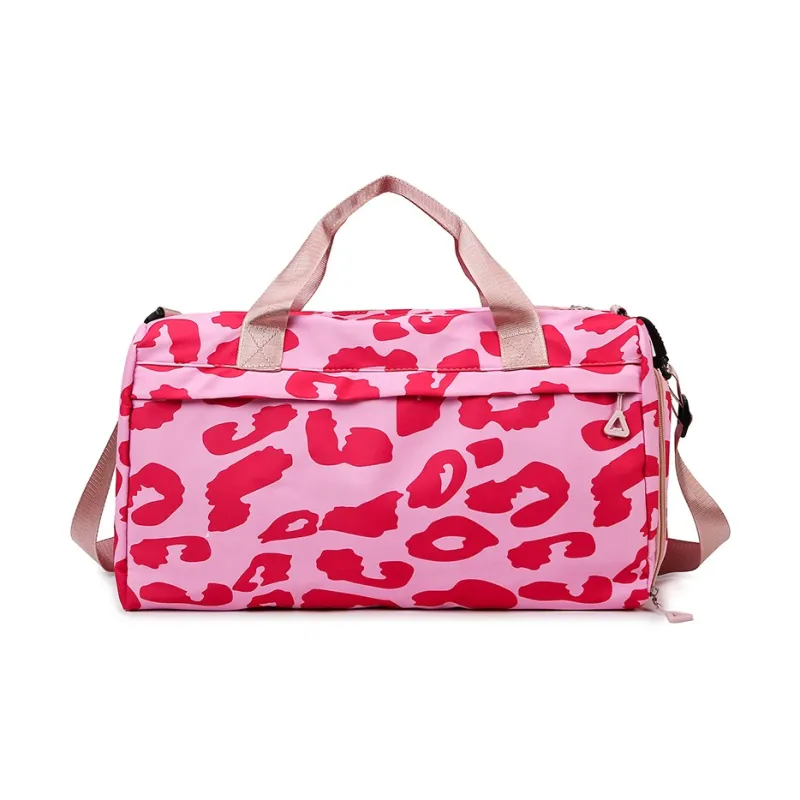 Yalu Nylon Travel Bag Unisex Black/White/Pink/Orange/Khaki-12