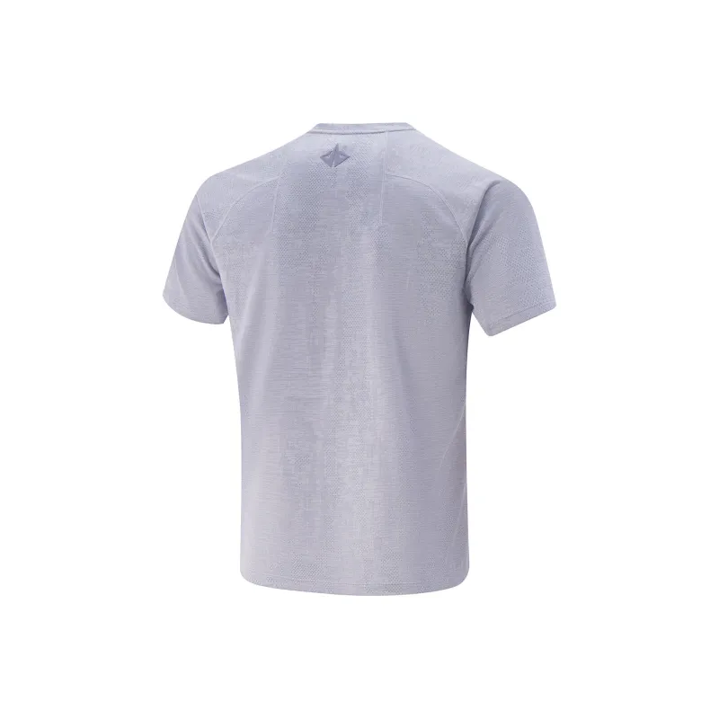 LiNing Basketball Collection T Shirt Men's Mixed Color Sea Salt Purple-1