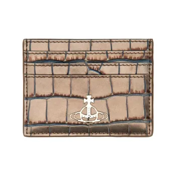 Vivienne Westwood Cow Leather Card Holder Women's Army Green