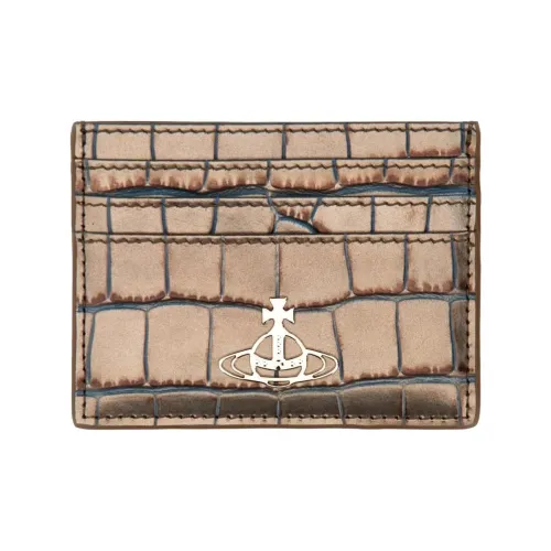 Vivienne Westwood Cow Leather Card Holder Women's Army Green