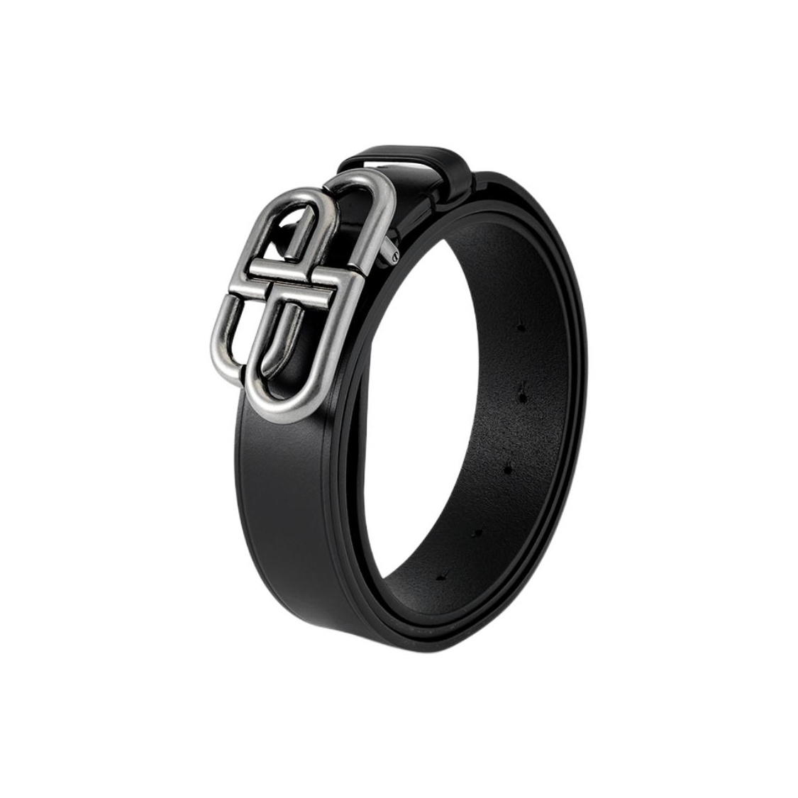 Balenciaga Men's BB Large Belt Black - POIZON