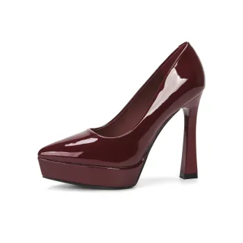 Lan Miao Slim Heel High Heels Women's Red
