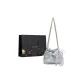 Silver+Shopping Bag