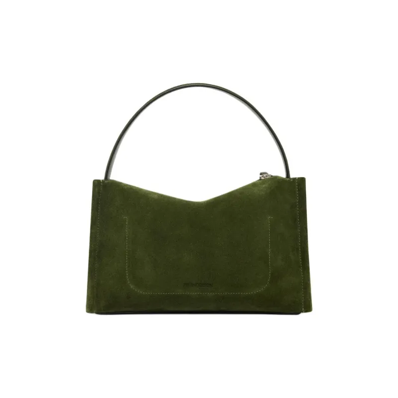 JW Anderson Split Grain Calfskin Shoulder Bag Regular Women's Green-3