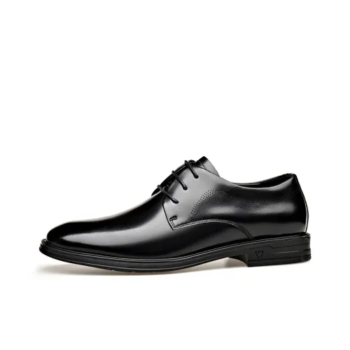 PT'SON Dress Shoes Men Low Top Black