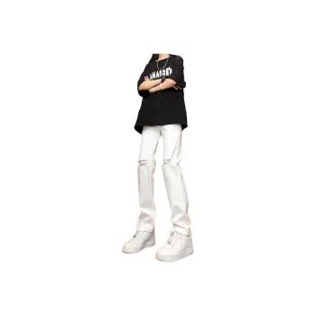 DARK HORSE Jeans Unisex Scallion White