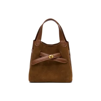 Teenmix Artificial Leather Handbag Regular Unisex Dark Brown
